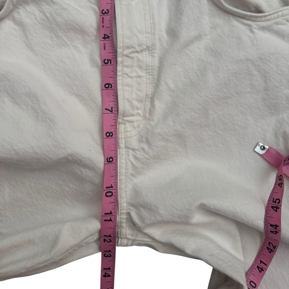 REFORMATION Abby High Rise Straight Leg Jeans Ivory Woman’s Sz 29 - Picture 8 of 8